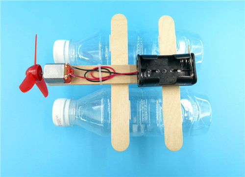 科技小制作小发明diy电动风力小船小学生科学实验益智自制小快艇 - 图1