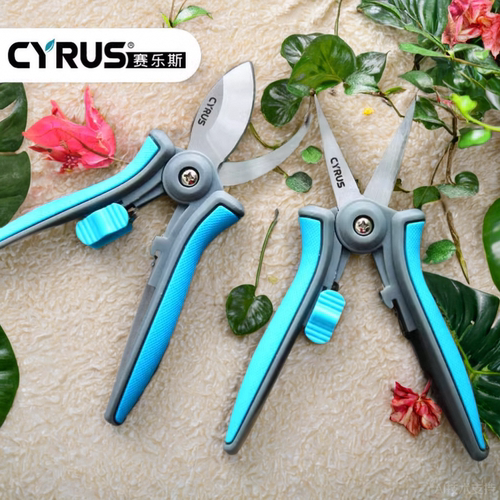 CYRUS赛乐斯盆栽剪刀-家用园艺花艺盆景插花鲜花修枝去叶不锈钢剪 - 图0