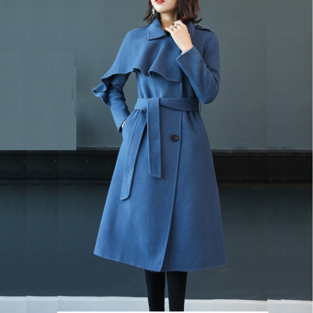 2025秋冬毛呢大衣女中长款学生森系修身高端加厚呢子外套女小个子