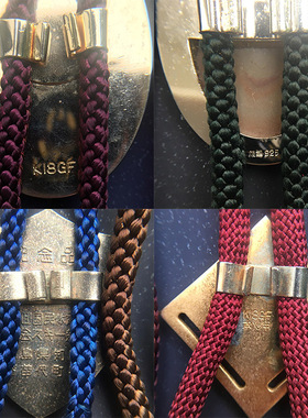 古董男女款领结七宝烧天然石项链