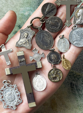 vintage情侣款铜坠复古中古古董