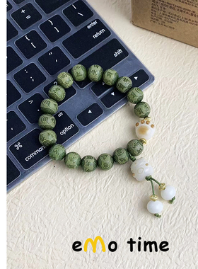 emo原创竹青菩提猫爪手链情侣手串轻奢饰品男女百搭高级感配饰品
