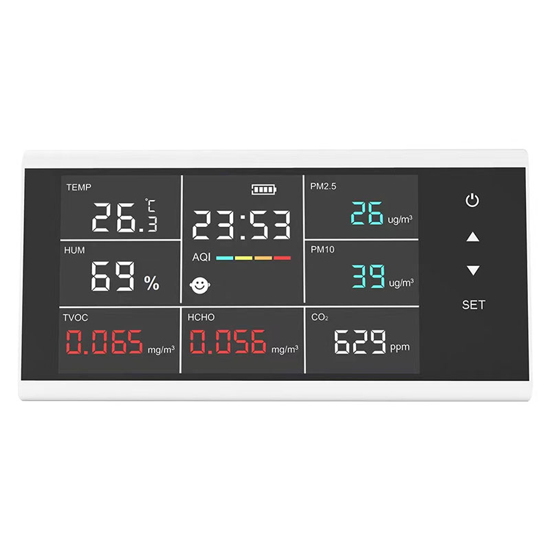 新款触摸屏手机WiFi甲醛CO2/PM2.5/PM10空气质量检测仪气体分析仪-图3