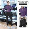 Running sports suit for women 2025 new fitness morning running Pilates training clothing yoga top jacket large size