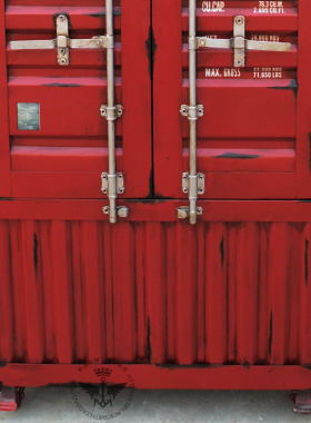 工业风集装箱书架储物柜酒吧摆件