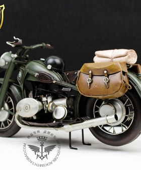 仿真摩托车合金手办模型
