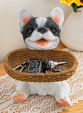 客厅家居卧室电视柜家装装饰品狗摆D设创意门厅玄关放钥匙收纳摆