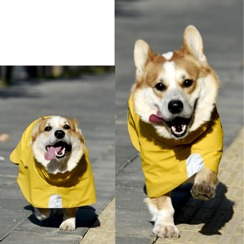 宠物冲锋衣狗狗防水防风雨衣大中小型犬户外雨披魏玛杜宾高领防雪 - 图2