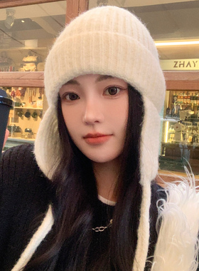 毛线帽出游韩版女秋冬显脸小