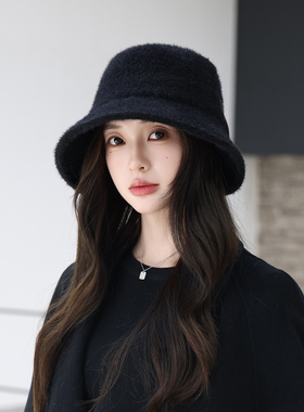 加绒帽子女士秋冬2025款时尚洋气