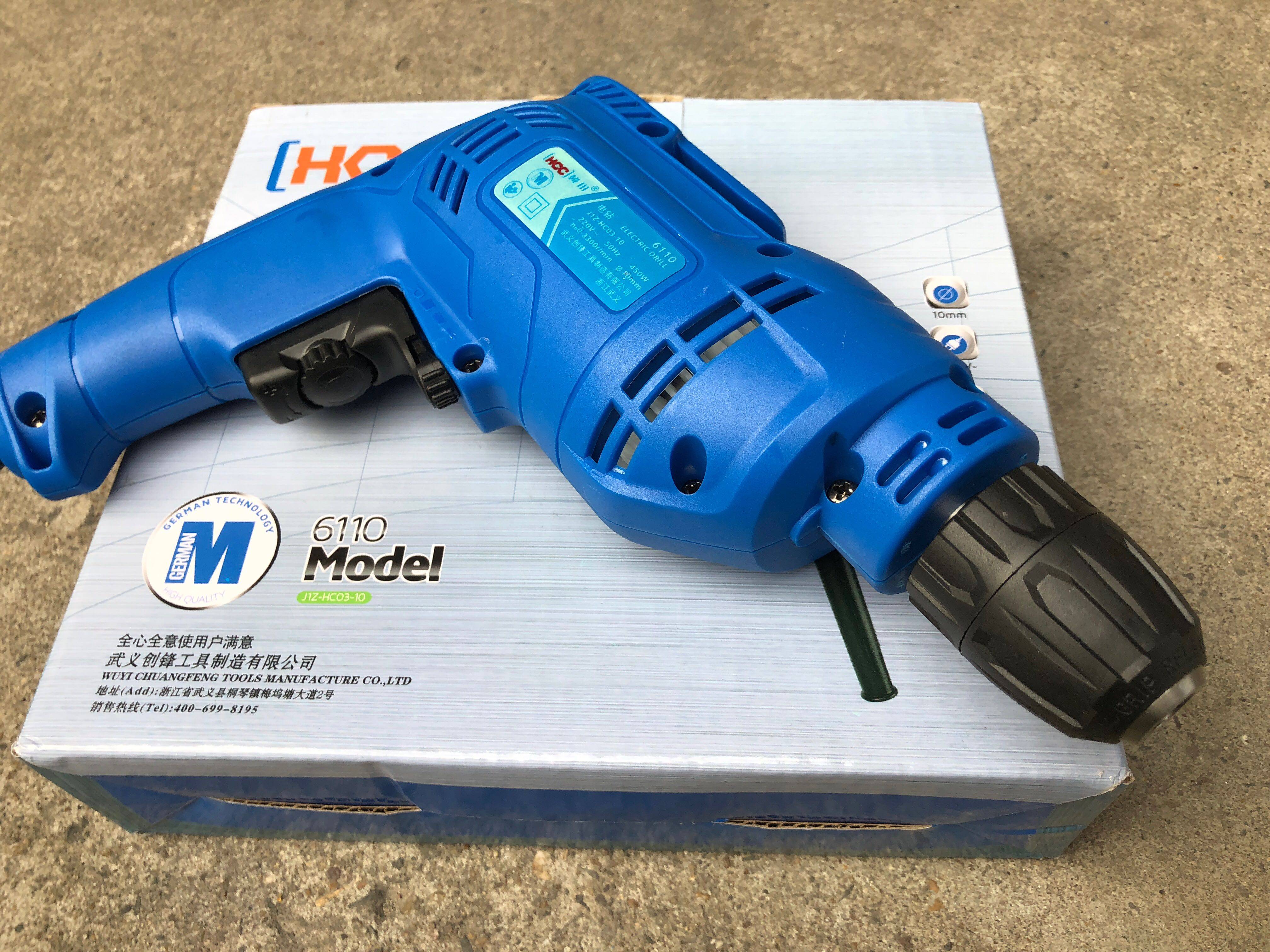 韩川手持带线交流手电钻家庭手钻电动220v手电转工具6110/6110a