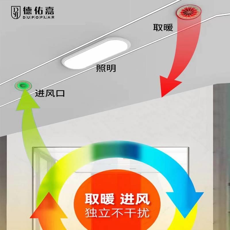 德佑嘉免检修口多功能浴霸蜂窝板石膏板专用智能语音多功能取暖器 - 图1