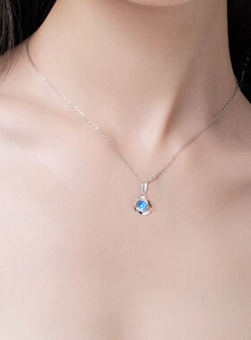 莫比乌斯一见钟情S925纯银项链