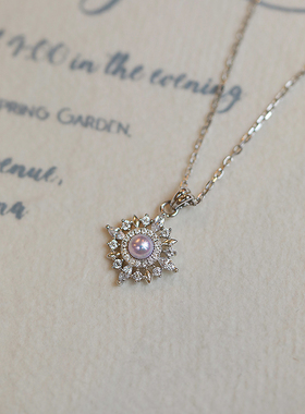 天然淡水珍珠气质S925纯银项链