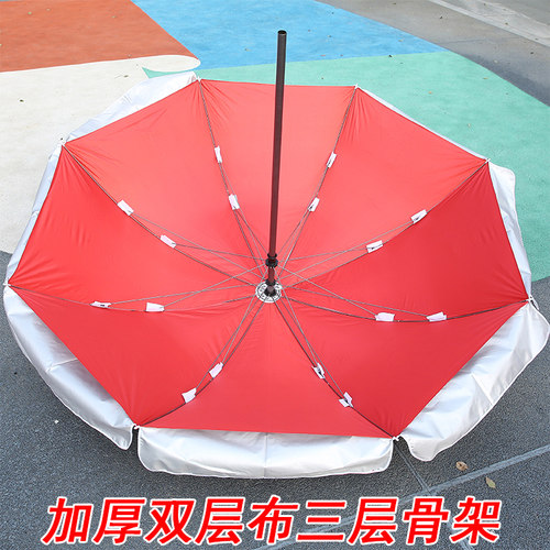 户外遮阳伞大号广告伞定制印刷大雨伞摆摊伞地摊太阳伞圆防晒折叠 - 图1