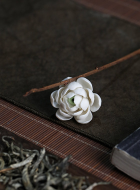 手工禅意陶瓷可爱风茶宠摆件