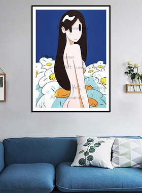 天野健花丛中的维纳斯女孩装饰画