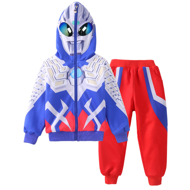 奥特曼男童冬季套装小男孩帅气加绒 ultraman博创时空套装