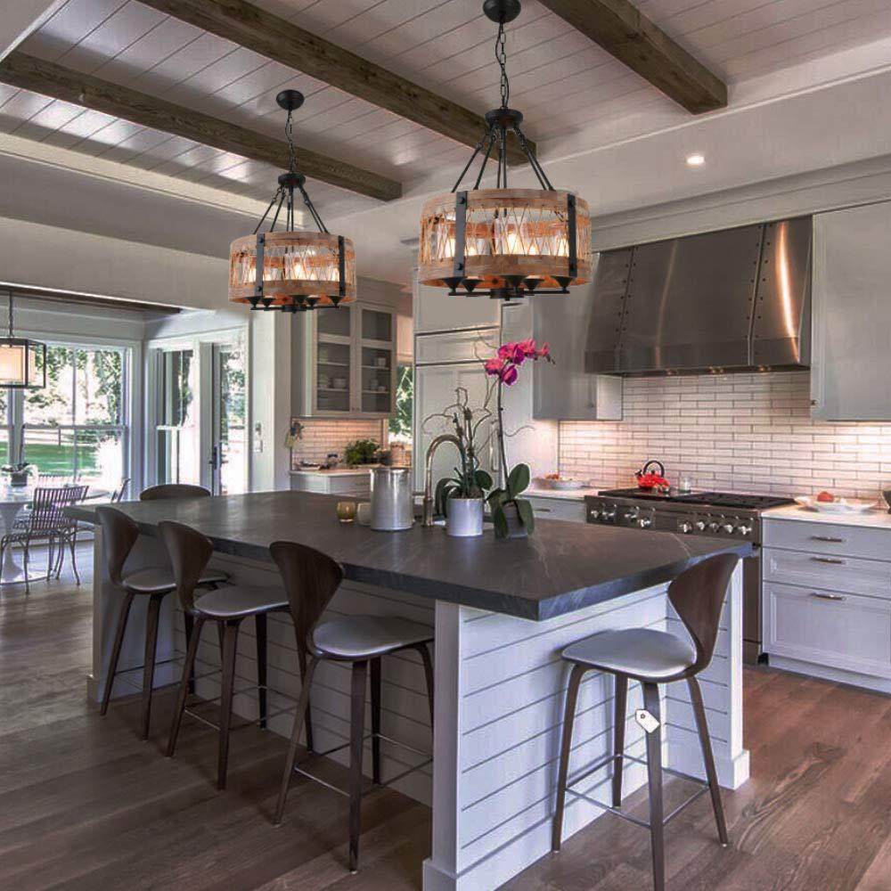 家直五头圆形木供艺北欧酒店吊灯家灯居现代简约客厅客房卧厂室具,淘宝优惠券,粉丝福利购,淘宝优惠卷