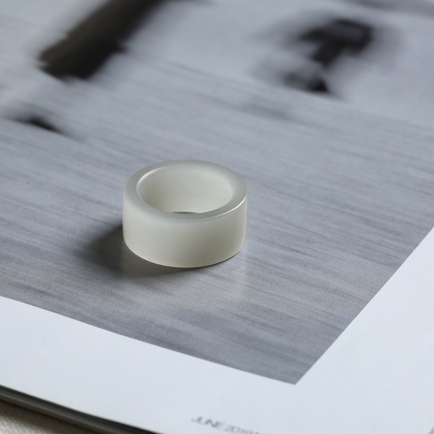 17号戒指 和田玉烟紫宽条直切款方口指环 扳指 5705,淘宝优惠券,粉丝福利购,淘宝优惠卷