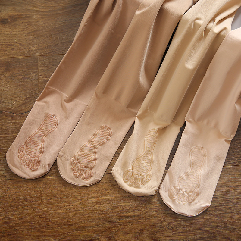 钢丝面膜连裤袜脚底点胶防滑蜜桃臀中厚光腿超弹显瘦美腿打底裤袜,淘宝优惠券,粉丝福利购,淘宝优惠卷