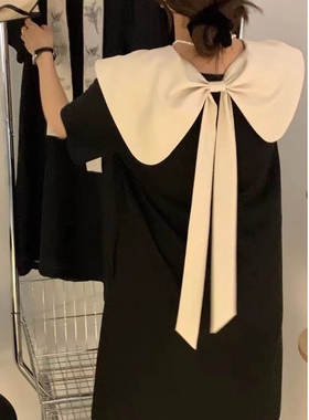 新款大蝴蝶结夸张娃娃领假领子配T恤裙子甜美装饰领女假衣领