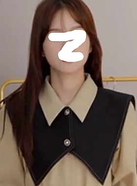 新款假领子西装面料时尚假领子小马甲披肩领外搭衬衫T恤装饰领