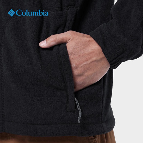 2025秋冬哥伦比亚户外男防风保暖休闲运动开衫抓绒衣外套AE3039 - 图1