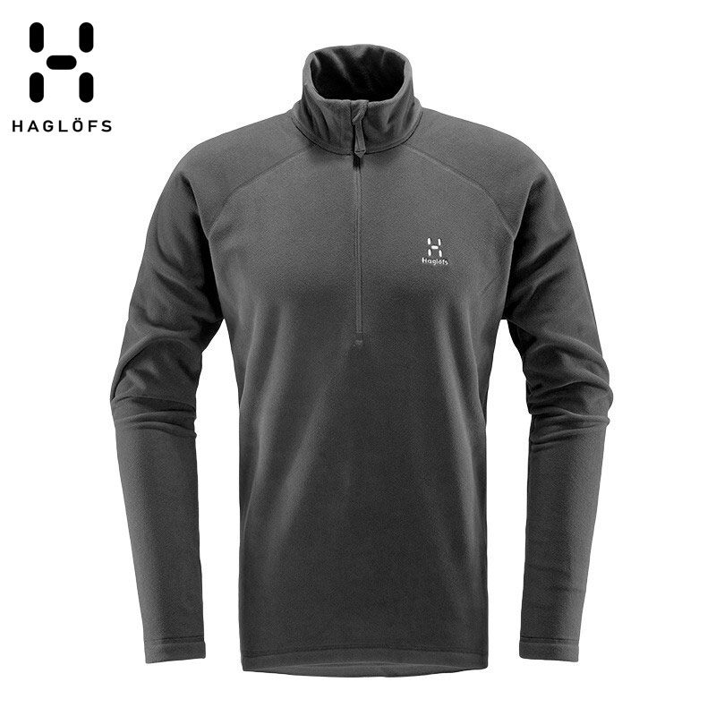 HAGLOFS火柴棍户外男装半拉链柔软舒适保暖套头抓绒衣604458,淘宝优惠券,粉丝福利购,淘宝优惠卷