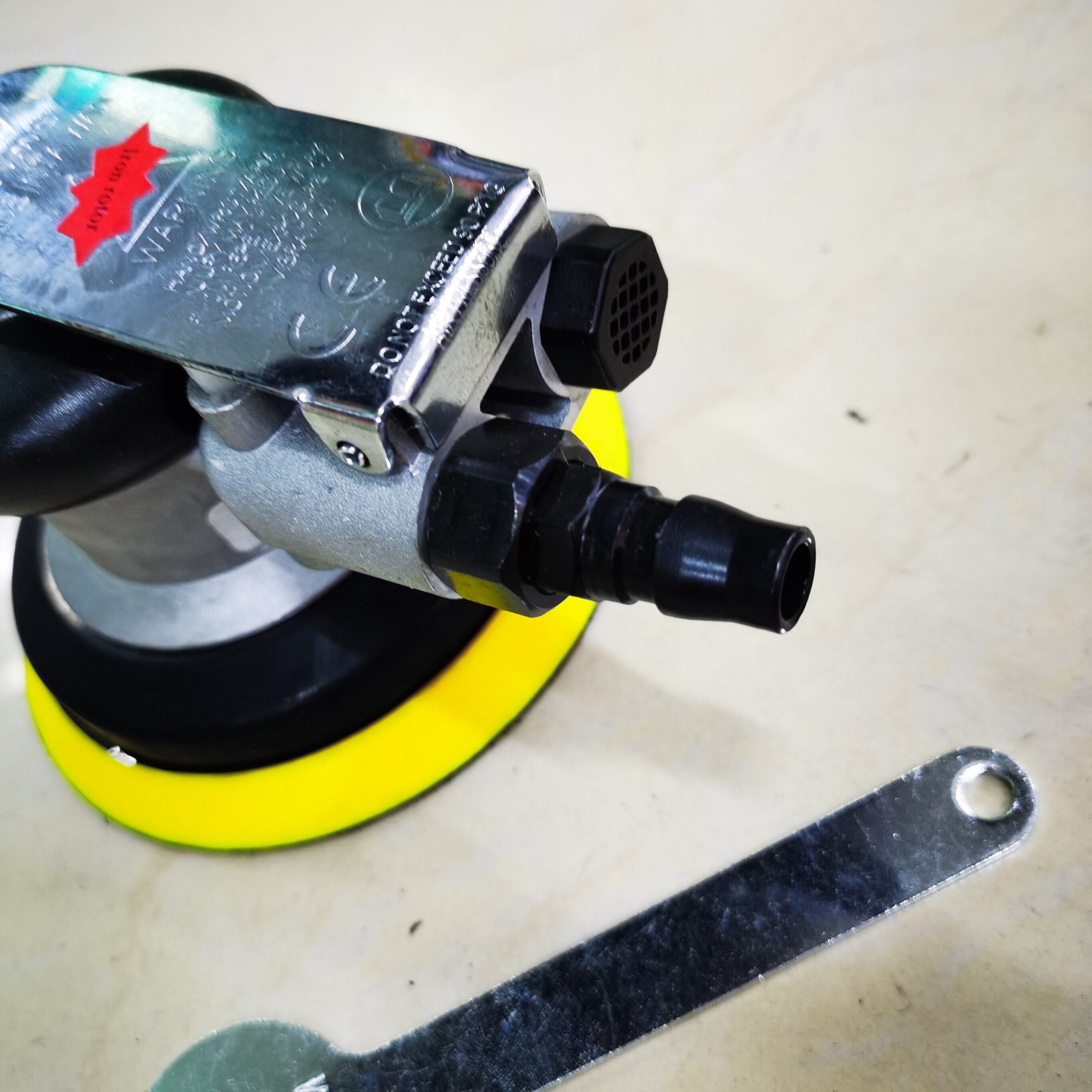 5寸普力马气磨机气动打磨机砂纸机手持风动干磨头汽车打蜡抛光机