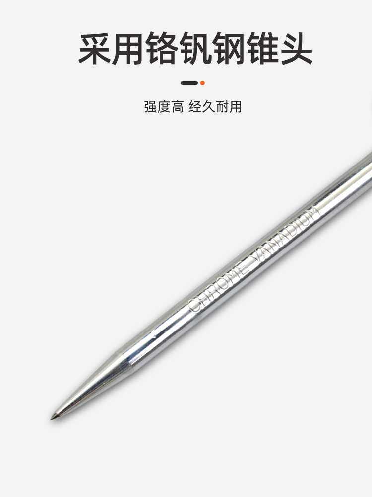 高档拓为TACTIX尖锥子粗木工锥子工具手工打孔木柄锥子针不绣钢_虎窝淘