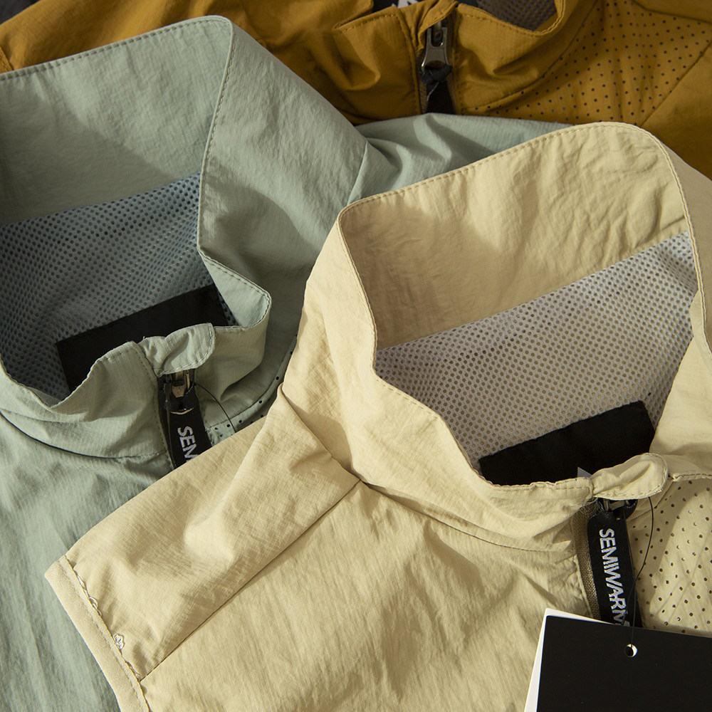 【山系户外！打孔透气】夏季男士立领坎肩运动背心薄款轻量化马甲,淘宝优惠券,粉丝福利购,淘宝优惠卷