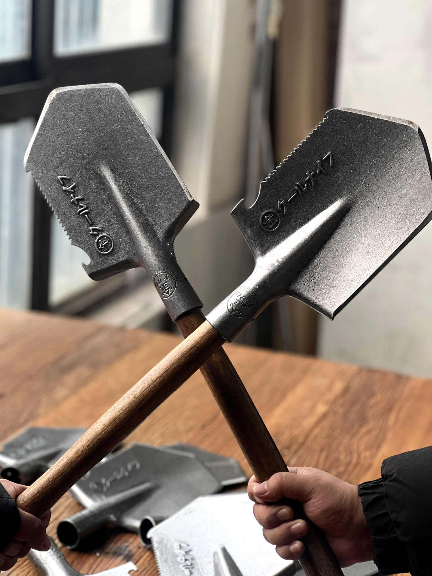 【硬货！日本原单！】多功能加厚木手柄户外锹园艺工具便携式铲子,淘宝优惠券,粉丝福利购,淘宝优惠卷