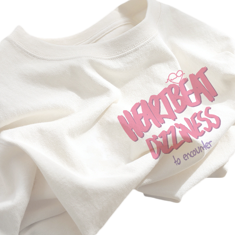 白色纯棉短袖t恤女装2025新款夏季宽松显瘦小众设计感不撞款上衣