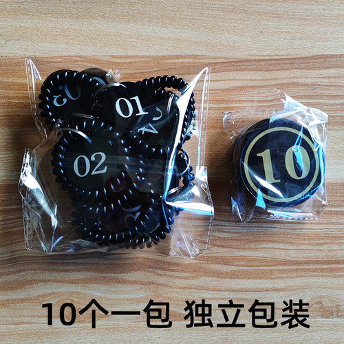 储物柜号码牌贴柜子数字贴手牌编号寄存牌桑拿更衣柜号码牌存包柜 - 图0