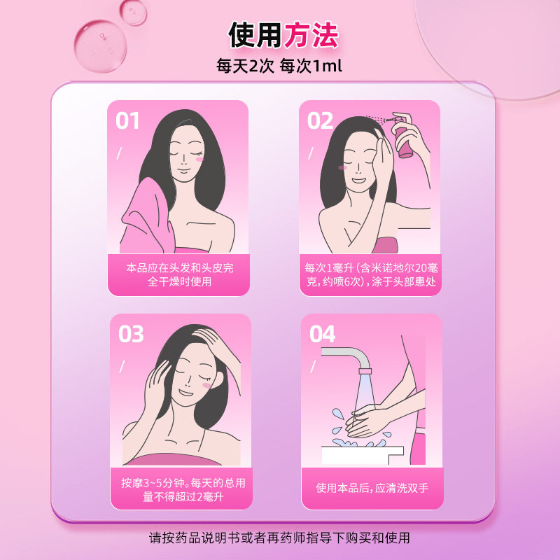 达霏欣米诺地尔酊米诺地尔搽剂 阿里健康医药白发脱发