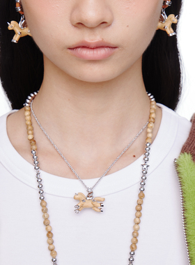 FWISH飞未夕 实木小马项链设计师款节日礼物新品马年