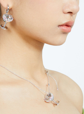 FWISH镶嵌宝石纯银女简约百搭