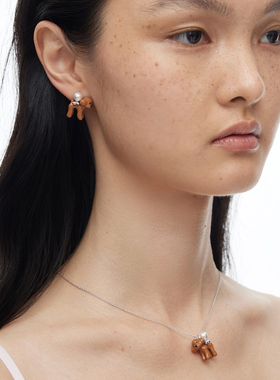 FWISH飞未夕泰迪狗狗珍珠项链