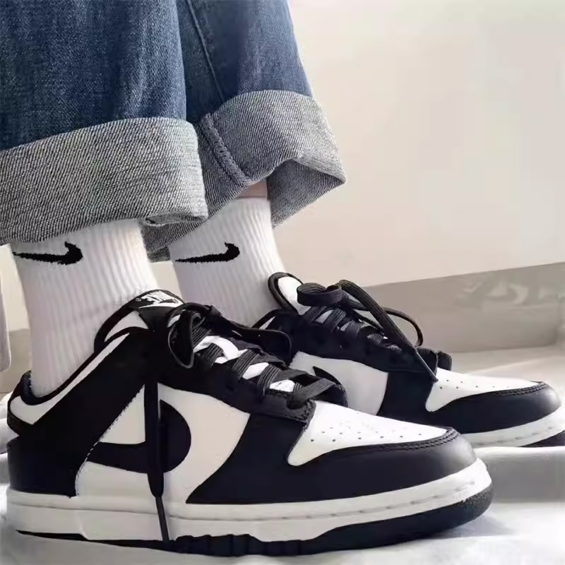 【自营】Nike/耐克DUNK LOW男女大童鞋黑白熊猫鞋低帮板鞋运动鞋 - 图3