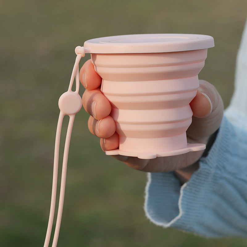 折叠水杯便携式硅胶户外露营旅行洗漱杯卡通可伸缩漱口杯压缩杯子,淘宝优惠券,粉丝福利购,淘宝优惠卷