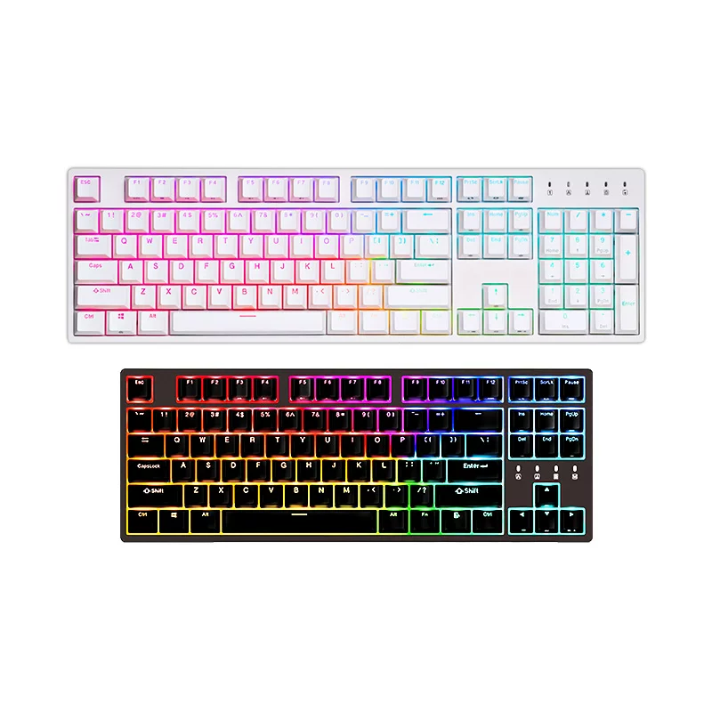 Durgod Duga K320/K310 RGB NS Nebula Qingya Tea Silver Salvation Red Axis 87 key mechanical keyboard