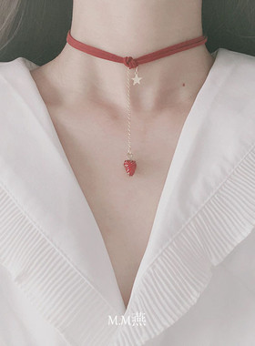 choker白色气质甜美超仙短款项链