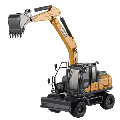徐工集团合金轮式挖掘机模型挖土机液压小巧摆件金属正品XE150WD - 图2