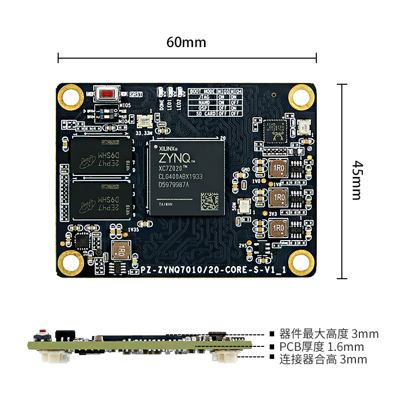 璞致FPGA FPGA核心板 ZYNQ核心板 ZYNQ7000 ZYNQ7010 ZYNQ7020 - 图2