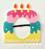 Ins style cake hood hat funny selfie props decoration mask birthday decoration party first birthday dress up