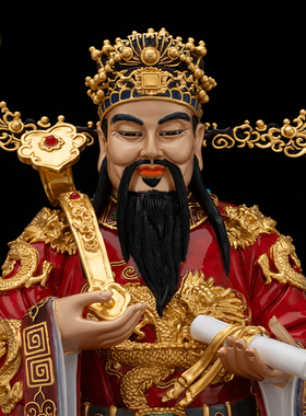 纯铜福禄寿三星摆件乔迁新居礼物
