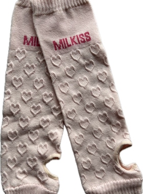 日单MILKISS堆堆袜腿套跳舞保暖露后跟袜套舞蹈护腿套护膝护腕
