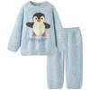 Women's Pajamas Autumn and Winter Cute Half Fleece Home Clothes