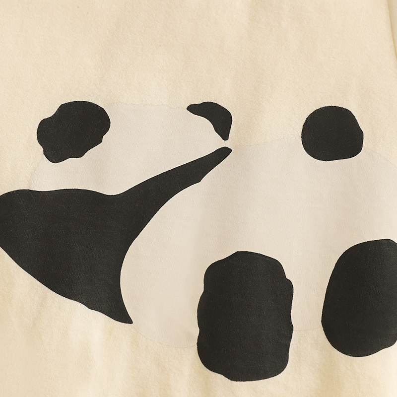 情侣夏季短袖短裤套装可爱熊猫睡衣 pinksea内衣睡衣/家居服套装